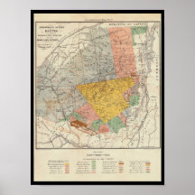 Bosquejo de la encuesta sobre Adirondack - mapa de Impresiones