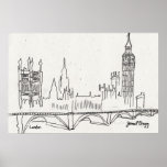 Bosquejo de Londres Posters