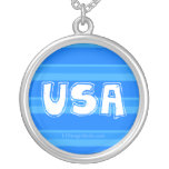 Bosquejo de los E.E.U.U. - collar azul