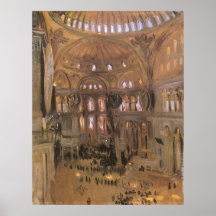 Bosquejo de Santa Sophia por Sargent, arte del Vic Posters