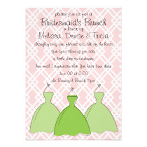 Bosquejo de tres vestidos invitaciones