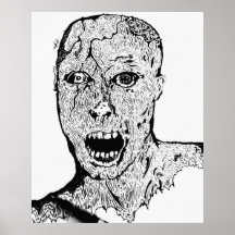 Bosquejo muerto vivo poster