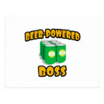 Boss Cerveza-Accionado Tarjeta Postal