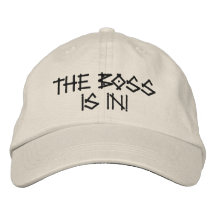 ¡Boss está ADENTRO! - Gorra bordado Gorra Bordada