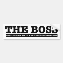 Boss Etiqueta De Parachoque