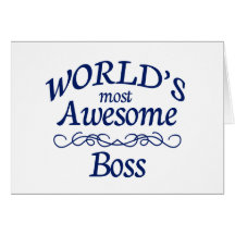 Boss más impresionante del mundo felicitacion 