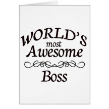 Boss más impresionante del mundo felicitaciones