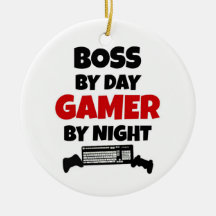 Boss por videojugador del día por noche adornos