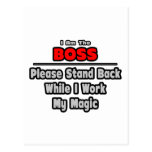 Boss… retrocede… el trabajo mi magia tarjetas postales