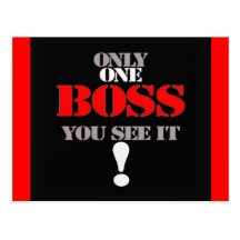 BOSS TARJETA POSTAL