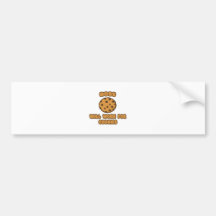 Boss. Trabajará para las galletas Etiqueta De Parachoque