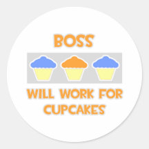 Boss… trabajará para las magdalenas etiquetas  