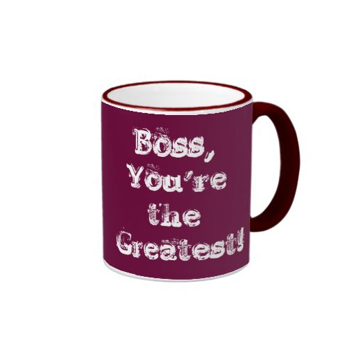 ¡Boss, usted es el más grande!  15 onzas. taza