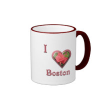 Boston -- con el rosa rojo tazas