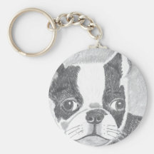 Boston Terrier Llaveros Personalizados
