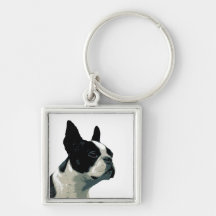 Boston Terrier Llaveros Personalizados
