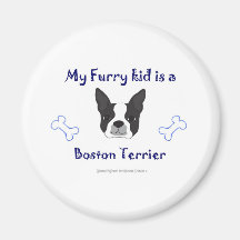 BostonTerrier Imán De Frigorífico