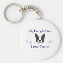 BostonTerrier Llavero Personalizado