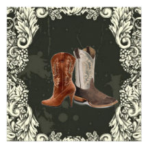 Botas de vaquero occidentales del vintage que casa