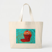 Botas de vaquero rojas bolsas