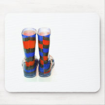 Botas del arco iris alfombrilla de raton