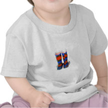 Botas del arco iris camisetas
