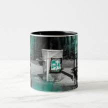 Bote de basura del pasillo de Figueroa Taza