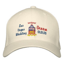 Bote de Las Vegas - novio Gorro Bordado