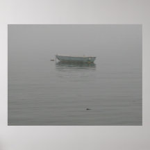 Bote en poster de la niebla