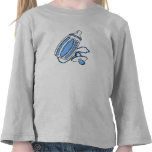 Botella azul camisetas