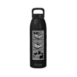 Botella de agua de la historieta de la caja del Lu