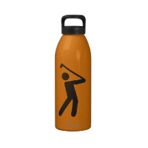 Botella de agua de la libertad de la silueta del g