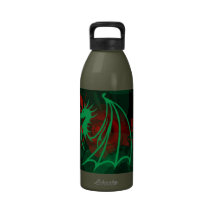 Botella de agua de la tierra del dragón