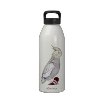 Botella de agua del Cockatiel