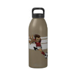 Botella de agua del retroceso del fútbol botellas de agua