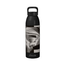 Botella de agua escénica de motivación de las roca