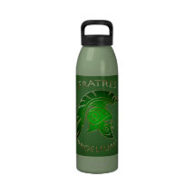 Botella de agua espartano del verde del guerrero d
