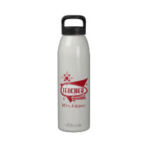 Botella de agua inspirada retra del profesor botellas de agua
