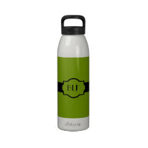 botella de agua, monograma 66