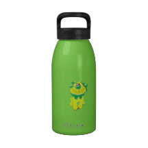 Botella de agua orgullosa del león del dibujo anim