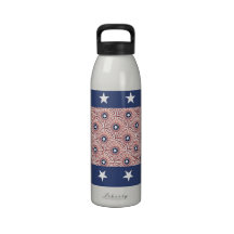 Botella de agua patriótica de las barras y estrell