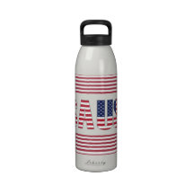 Botella de agua patriótica de los E.E.U.U. de las 