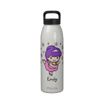 Botella de agua personalizada de la danza botellas de agua