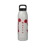 Botella de agua roja del personalizado de la anima