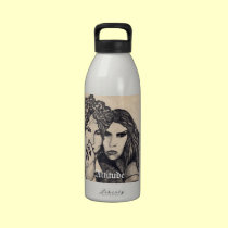 Botella de la actitud botellas de agua