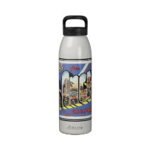 Botella de la libertad de Los Ángeles del vintage Botella De Agua Reutilizable