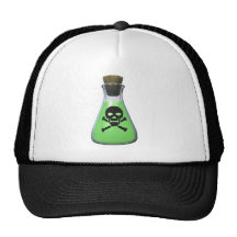 Botella del veneno del cráneo gorra