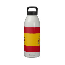 Botella española de la libertad de la bandera botellas de agua reutilizables