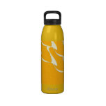 Botella poner crema anaranjada de la libertad de l botellas de agua reutilizables