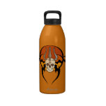 Botella tribal del diseño del cráneo 32 onzas botella de agua